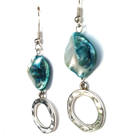 Sea Circle Earrings - Picture 3 of 3
